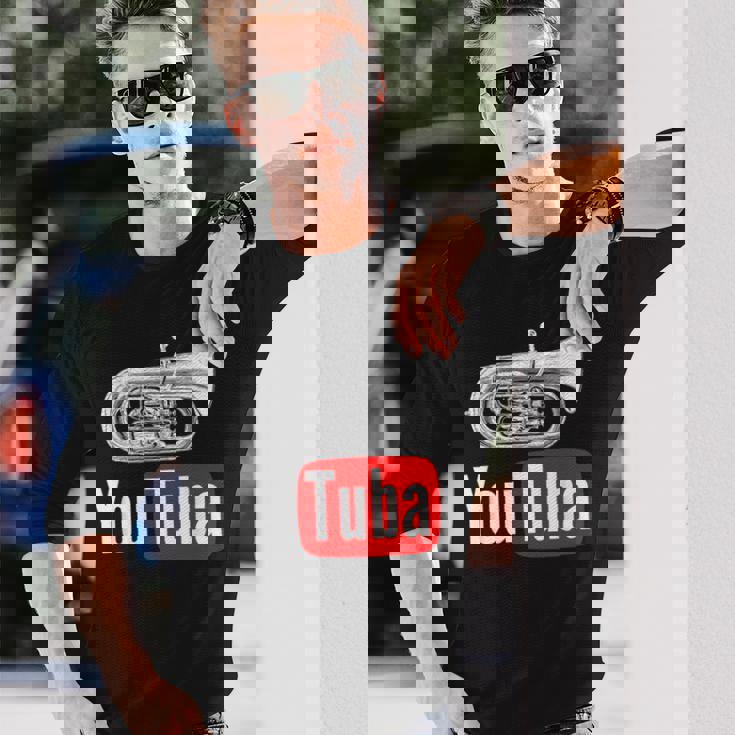 You Tuba Tuba マーチングバンド ユーフォニアム チューバ 長袖Tシャツ 彼への贈り物