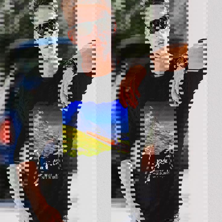 Zermatt お土産 マッターホルン ツェルマット 長袖Tシャツ 彼への贈り物