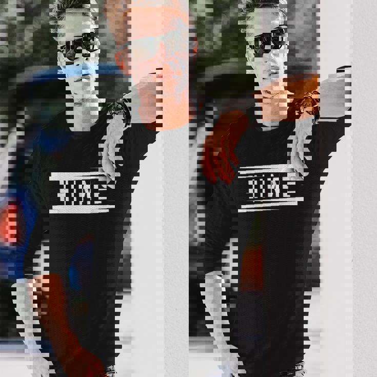 「Hime」ヘボン式「ひめ」「ヒメ」下の名前 ローマ字 名入れ 名乗り ラテン文字 綴り 長袖Tシャツ 彼への贈り物