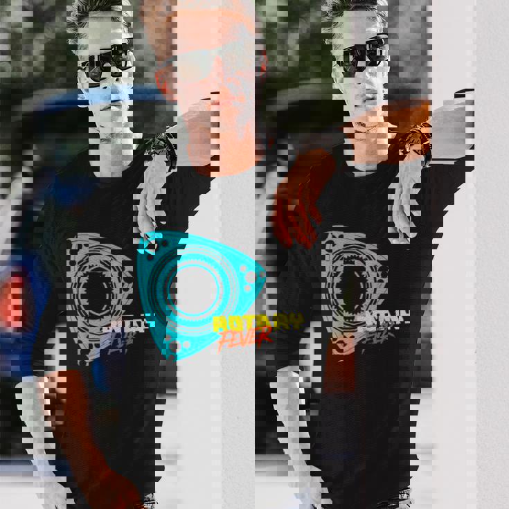 「ロータリーフィーバー」ロータリーエンジン 長袖Tシャツ 彼への贈り物