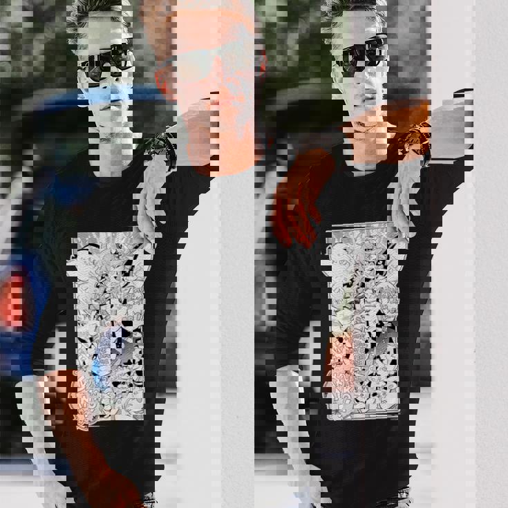 【さくらみこ】『ヤマト神想怪異譚』漫画コマtシャツ（本人セレクト 英語） 長袖Tシャツ 彼への贈り物