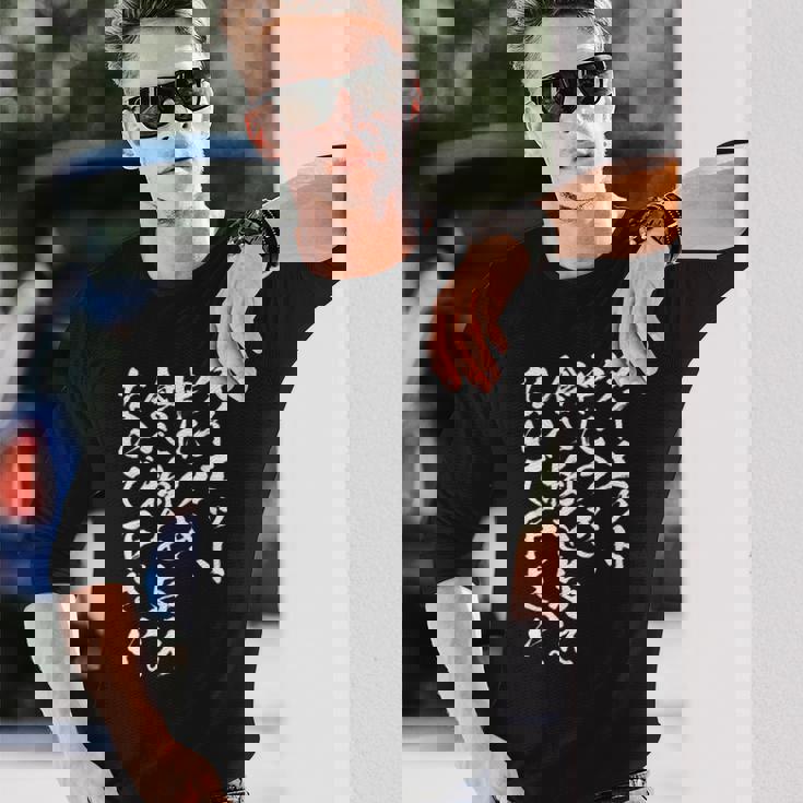 【ダイエット中につき 食べ物を与えないで下さい】毛筆 おもしろ 筆文字 面白い ネタ ウケ狙い 笑える ユーモア 言葉 長袖Tシャツ 彼への贈り物