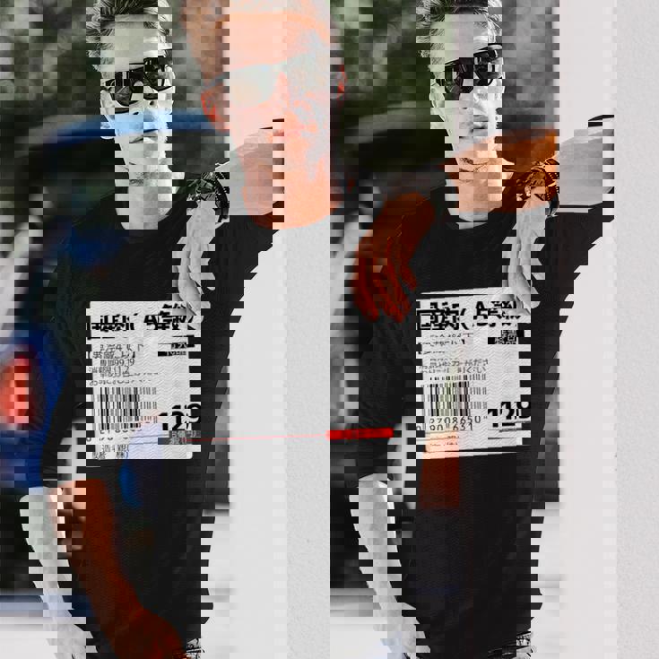 【国産肉】スーパー おもしろ 面白い お笑い ユーモア ギャグ ネタ ウケ狙い 笑える 変な 文字入れ 文字入り 肉 長袖Tシャツ 彼への贈り物