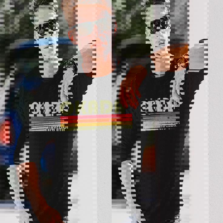 【岡田 おかだ】名前 名字 家族お揃い ギャグ ネタ ウケ狙い 贈り物 ギフト 面白い おもしろ 長袖Tシャツ 彼への贈り物