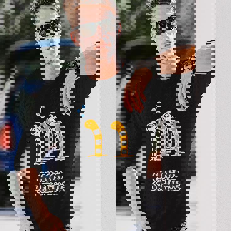 あなごフレンズ《チンアナゴ & ニシキアナゴ》【どうぶつフレンズ】水族館 ゆるくて かわいい 面白 動物 イラスト 長袖Tシャツ 彼への贈り物