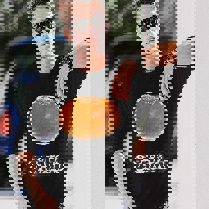 あんぱん《スイーツ ポップ》食べ物 かわいい 面白い デザイン 長袖Tシャツ 彼への贈り物