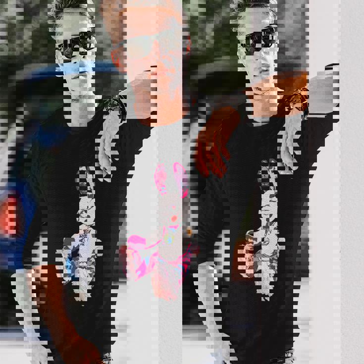 うさぎ星人ピンクちゃん 長袖Tシャツ 彼への贈り物