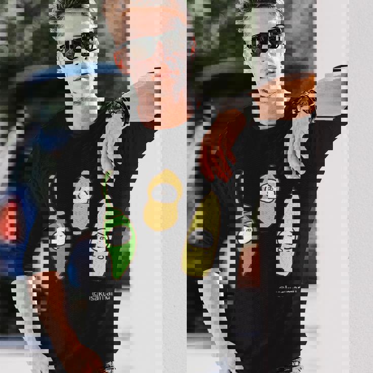 うさまる ベジまるズ ダークカラー 長袖Tシャツ 彼への贈り物