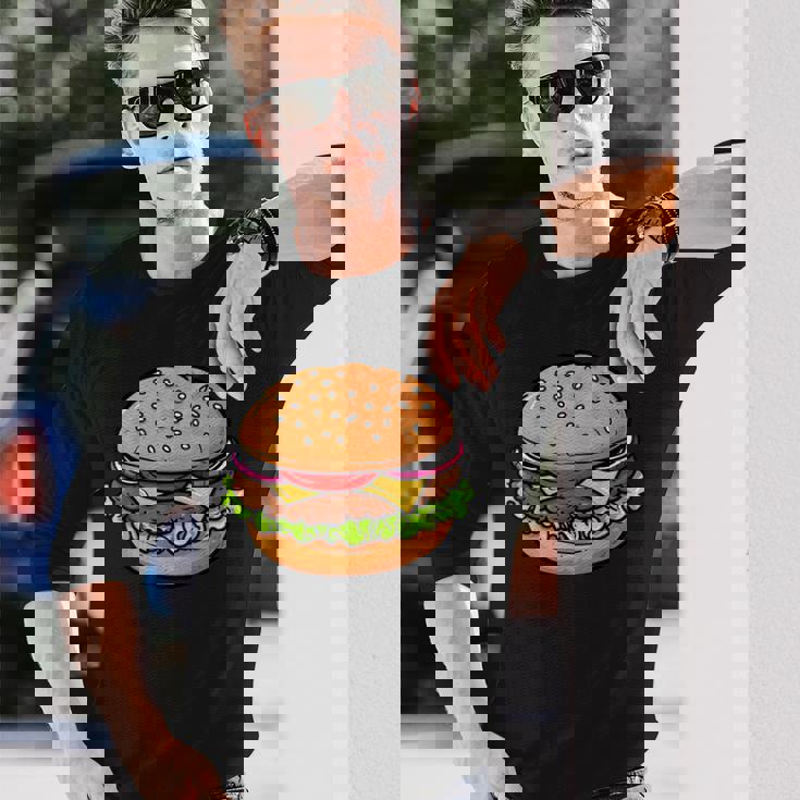 おいしい食通にインスパイアされた 長袖Tシャツ 彼への贈り物