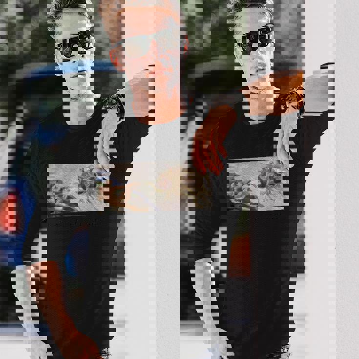 おかしい。ラーメンを頂けますか？空飛ぶスパゲッティモンスターギフト 長袖Tシャツ 彼への贈り物