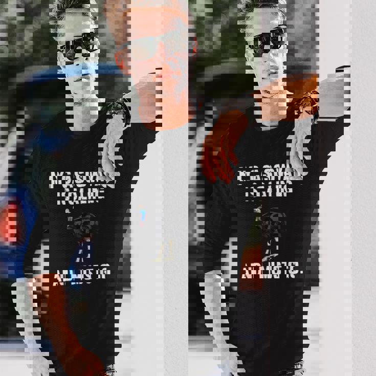 おもしろい俺のヒクイドリが呼んでるし、私は鳥に行かな 長袖Tシャツ 彼への贈り物