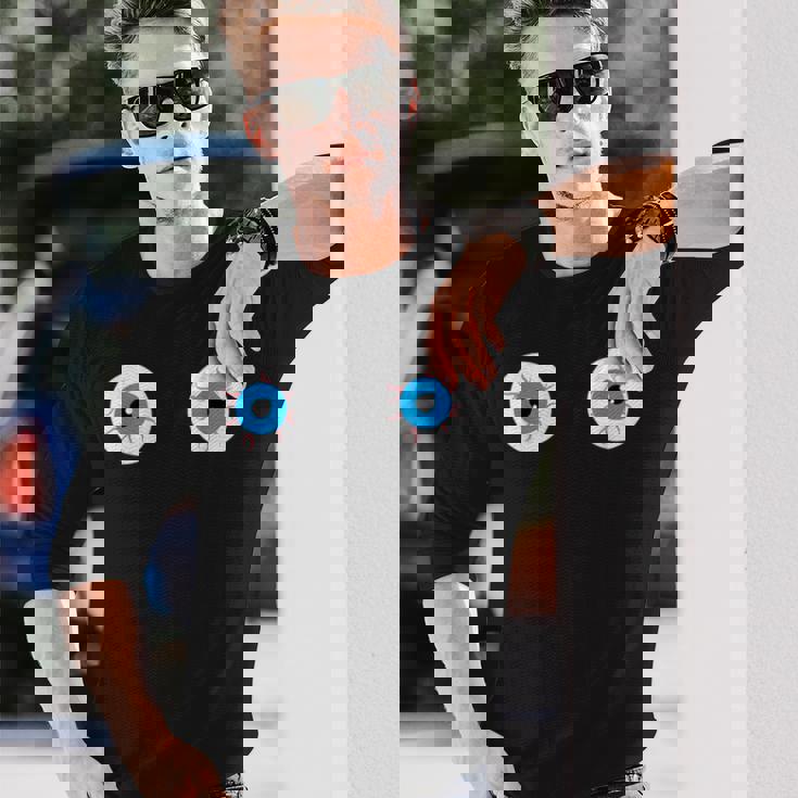 おもしろブラ 目玉コスチューム セクシーなおっぱい衣装 長袖Tシャツ 彼への贈り物