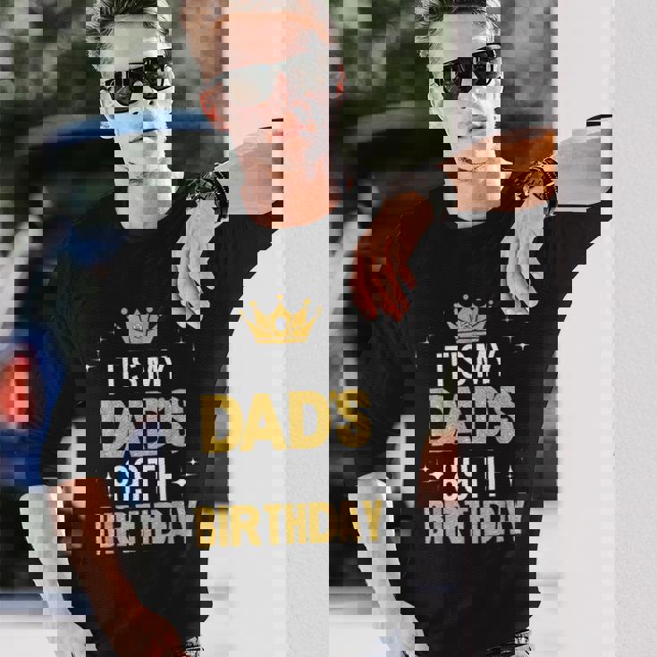 お父さんの89歳の誕生日アイデアハッピーファニー 長袖Tシャツ 彼への贈り物