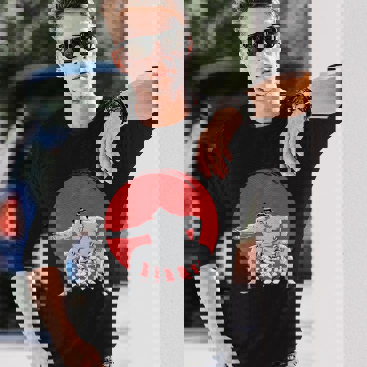 お相撲さん、力士 長袖Tシャツ 彼への贈り物