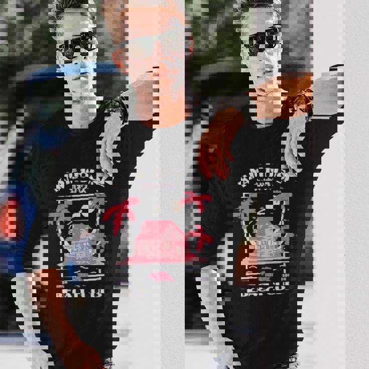 かめハウス ビーチクラブ アニメ 漫画 コミック おもしろギフト 長袖Tシャツ 彼への贈り物