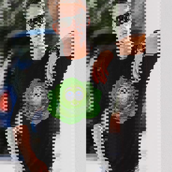 かわいいキャベツチーム ハロウィンコスチューム キャベツ愛好家 ビーガンtシャツ 長袖Tシャツ 彼への贈り物