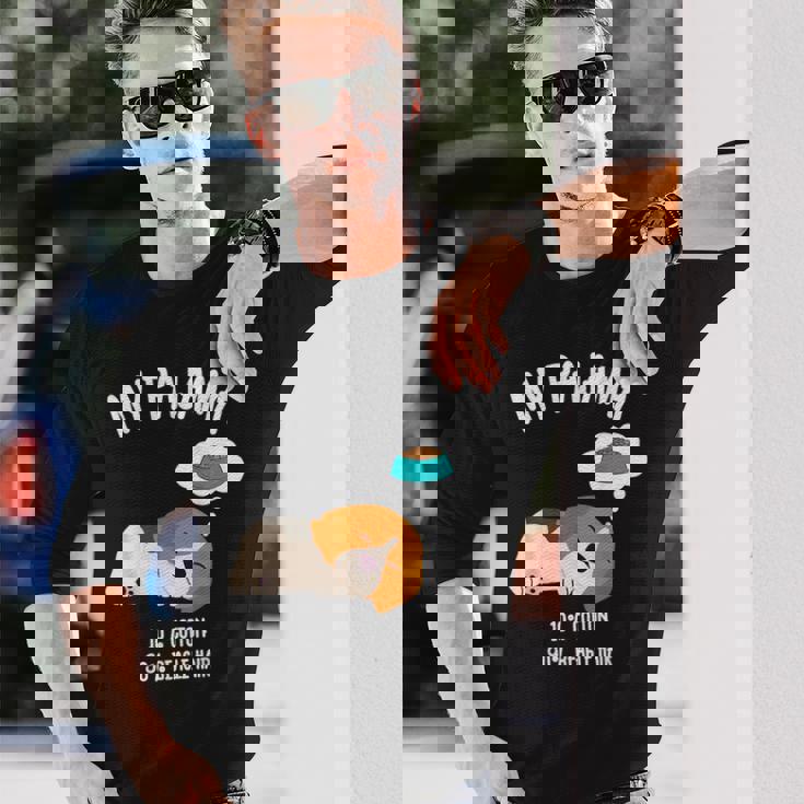 かわいいスリーピングビーグル ペット愛好家のための面白い犬のデザイン 長袖Tシャツ 彼への贈り物