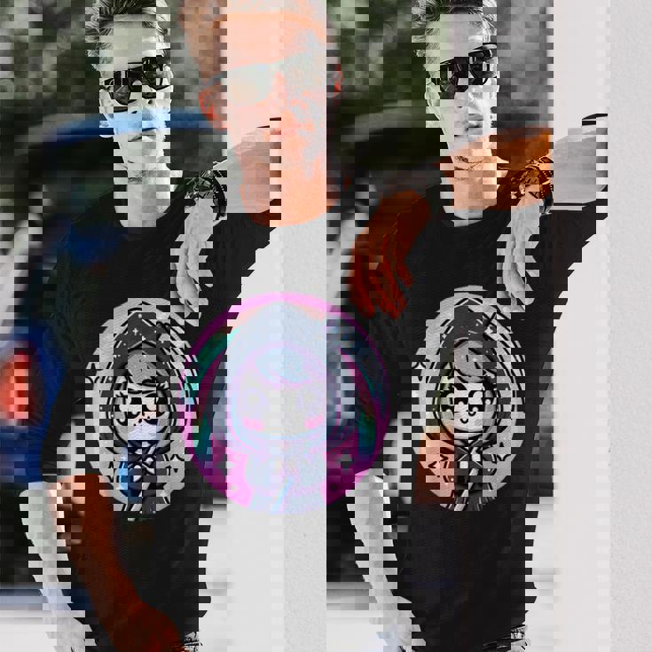 かわいい死神 カワイイパステルゴス 長袖Tシャツ 彼への贈り物