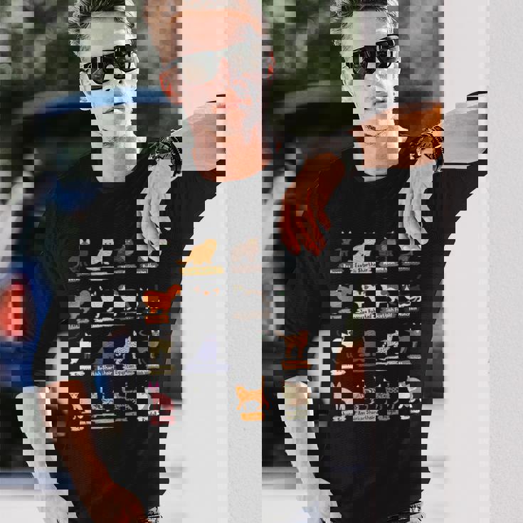 かわいい猫の種類 長袖Tシャツ 彼への贈り物