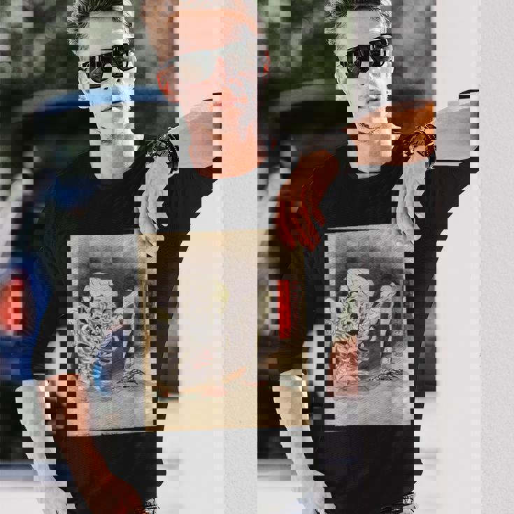 がしゃどくろ【日本の妖怪シリーズ】 長袖Tシャツ 彼への贈り物