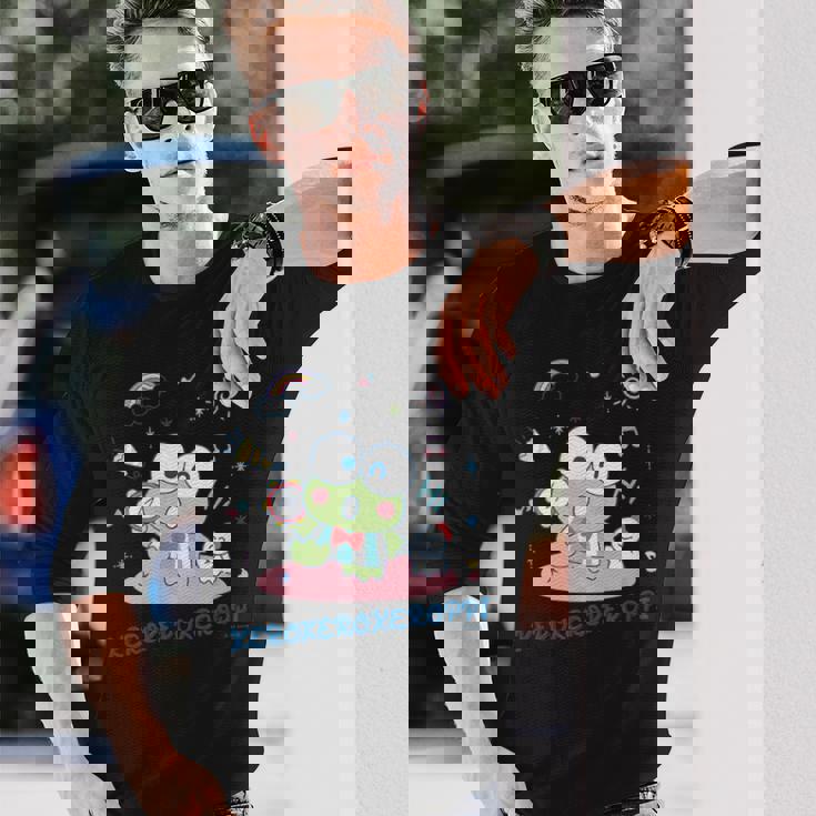 けろけろけろっぴ タンバリン 【バレンタインギフトにおすすめ！】 長袖Tシャツ 彼への贈り物