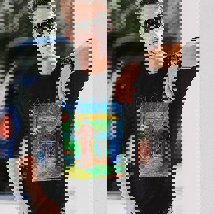 こんにちはゴーギャンさん 長袖Tシャツ 彼への贈り物