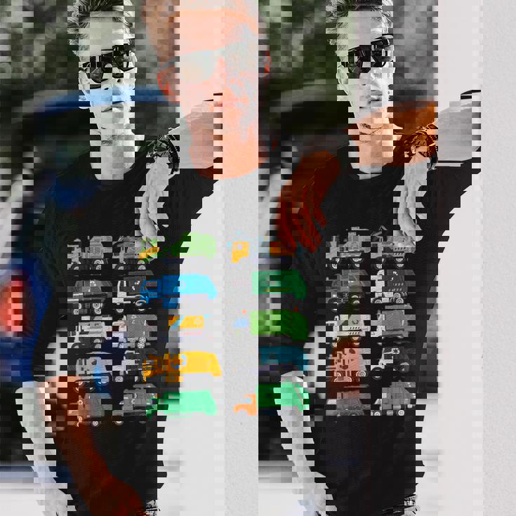 ごみ収集車 ゴミ ゴミ分別 コスチューム キッズ 幼児 長袖Tシャツ 彼への贈り物