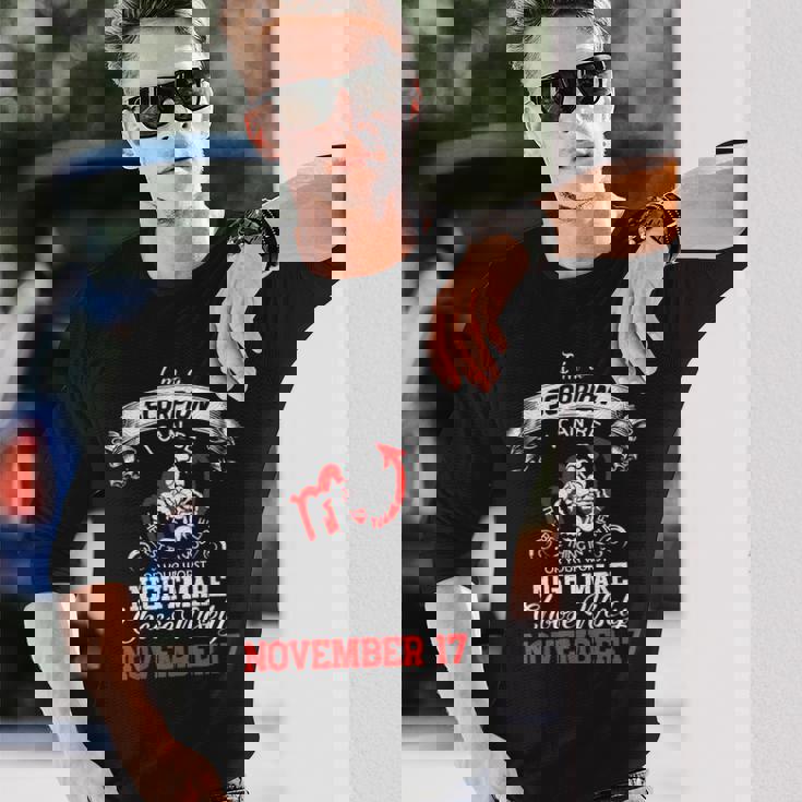 さそり座 11月17日 星座 占星術 星占い サイン 誕生日 長袖Tシャツ 彼への贈り物