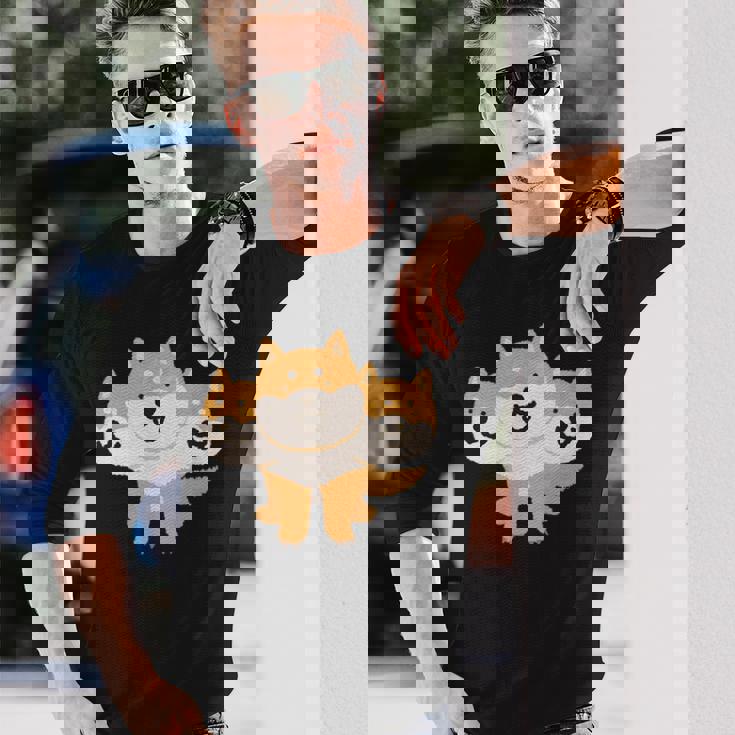 しばベロス（ケルベロス） 長袖Tシャツ 彼への贈り物