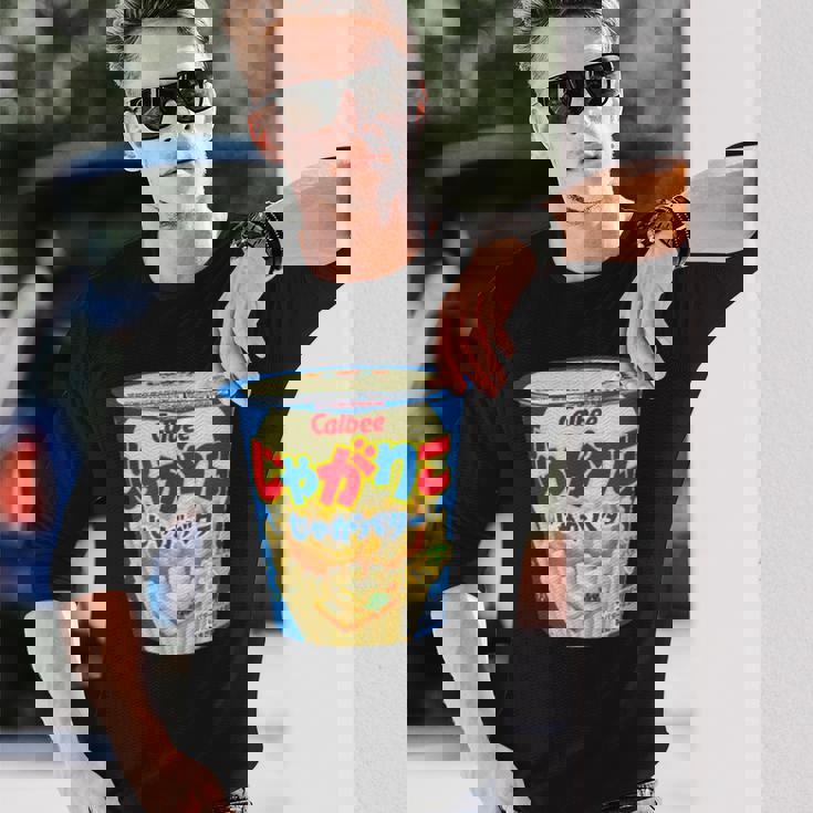 じゃがりこ じゃがりこバターjaga Butter Butter Potato Japanesenacks 長袖Tシャツ 彼への贈り物