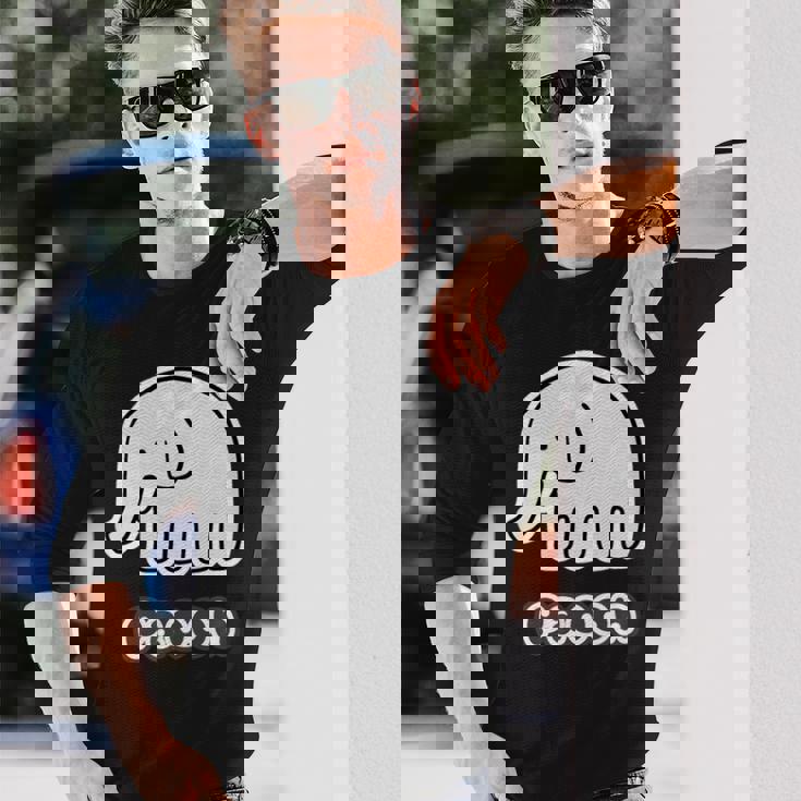 ぞうさん【Paoon】象【どうぶつフレンズ】かわいい 動物 キャラクター イラスト 長袖Tシャツ 彼への贈り物