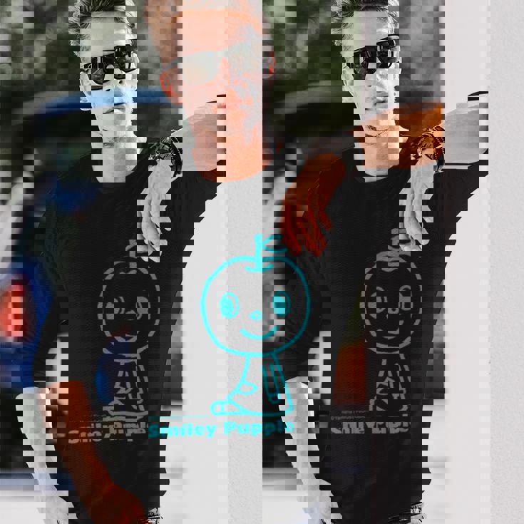 にっこりごきげん！おすわりぷっぷる 長袖Tシャツ 彼への贈り物