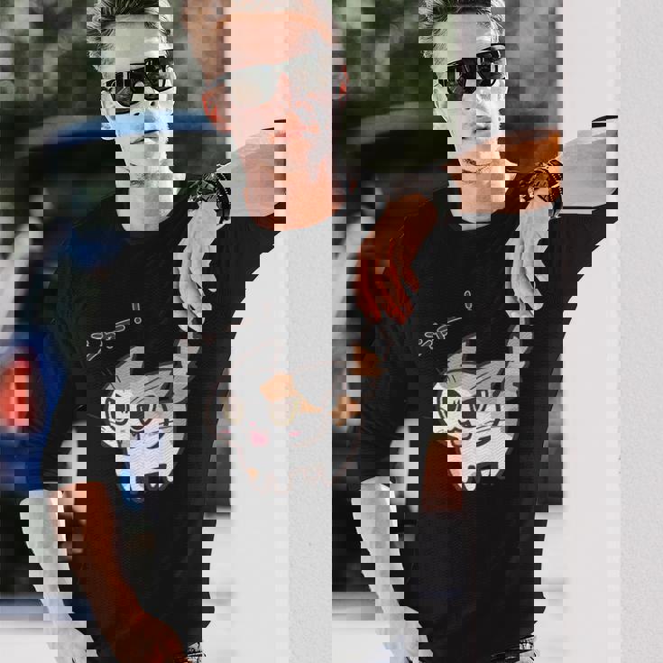 ねこシャーパステル三毛猫ver 長袖Tシャツ 彼への贈り物