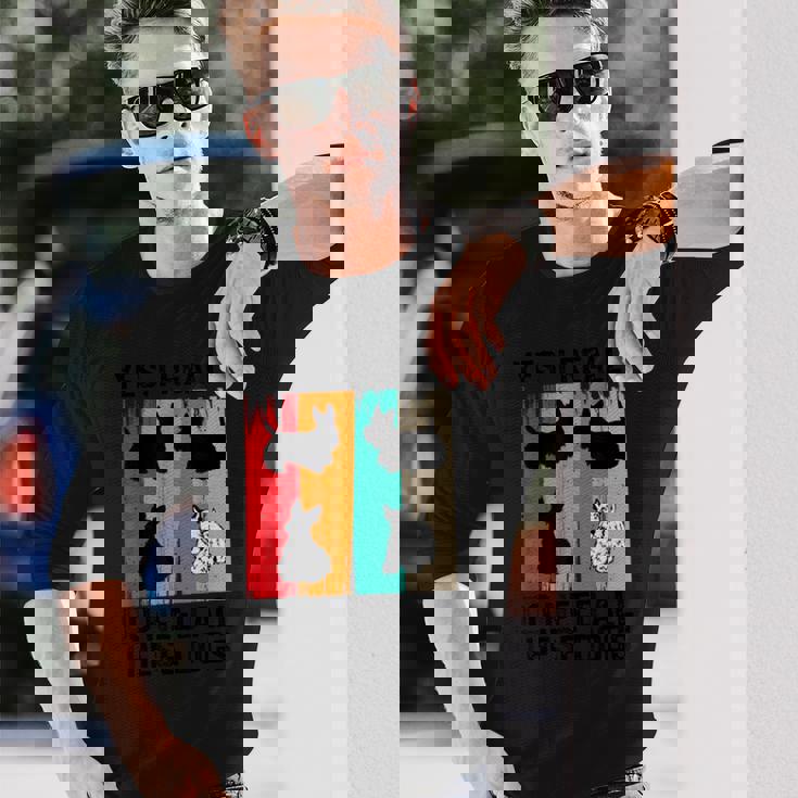 はい、これらすべての犬が本当に必要です スコッティ スコティッシュ テリア 長袖Tシャツ 彼への贈り物