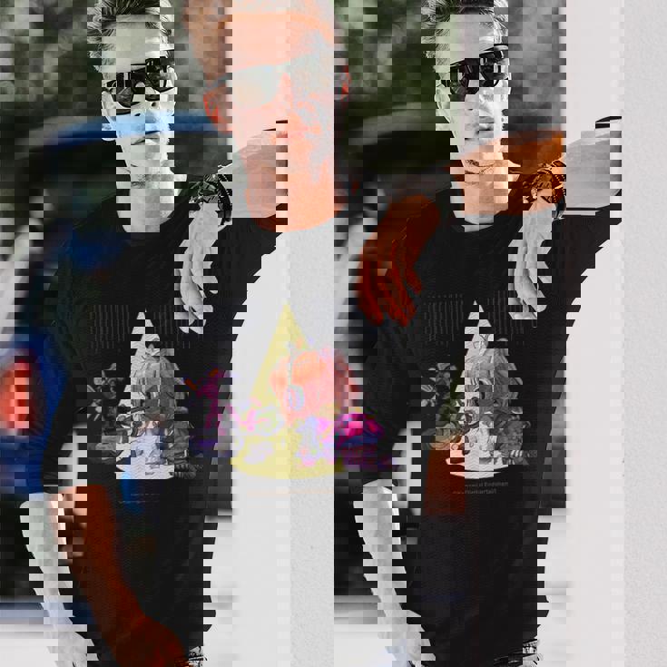 ひなビタスタンプ めう06「めうのもちゃちゃが…」 長袖Tシャツ 彼への贈り物