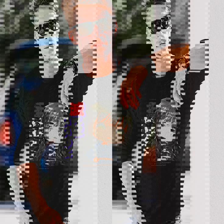 ひなビタスタンプ 凛03「滅べばいいのよ」 長袖Tシャツ 彼への贈り物