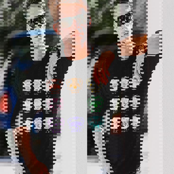 ふわふわふぇれっと フェレット Ferret イタチ Kawaii Cute Japanese 長袖Tシャツ 彼への贈り物