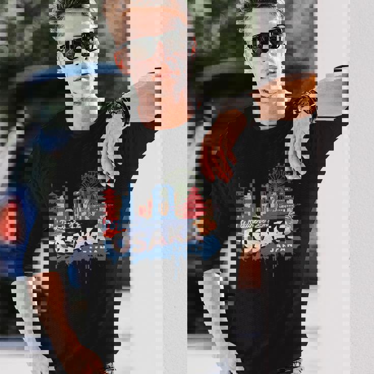 むしろ大阪にいたい ヴィンテージ日本のお土産 長袖Tシャツ 彼への贈り物