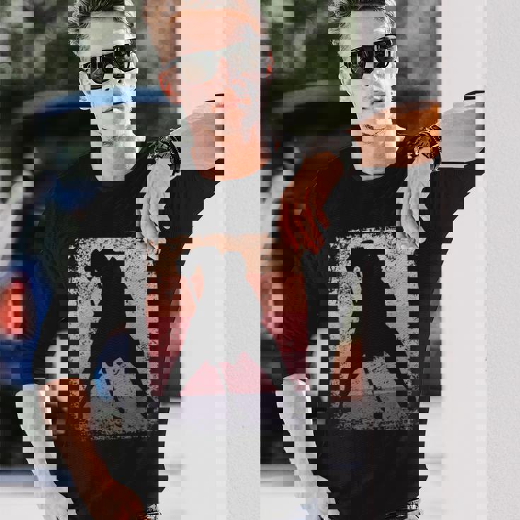 アイスホッケー プレーヤー ヴィンテージ ボーイズ アイスホッケー 長袖Tシャツ 彼への贈り物