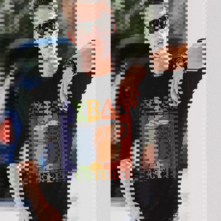 アイラン トルコ 食べ物 国のお土産 ヨーグルトドリンク 料理 長袖Tシャツ 彼への贈り物