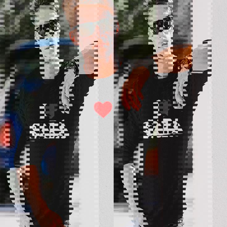 アイ・ラブ・サバ 長袖Tシャツ 彼への贈り物