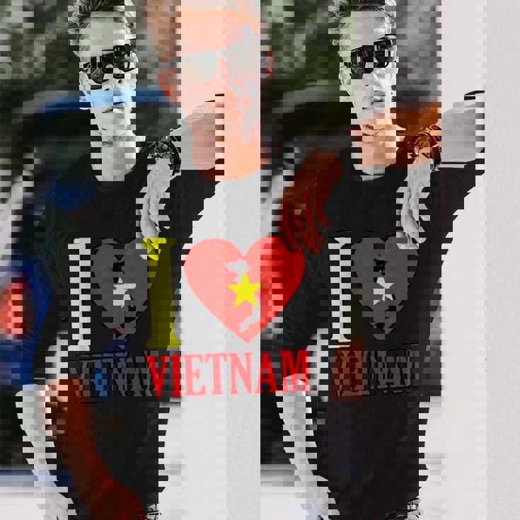 アイ・ラブ・ベトナム 長袖Tシャツ 彼への贈り物