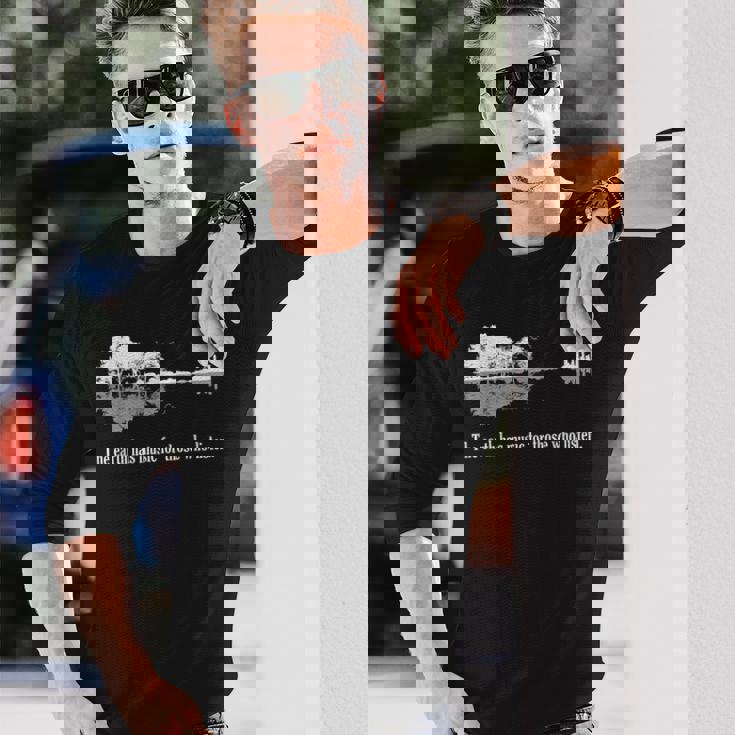 アコースティックギター Earth Has Music For Listen 長袖Tシャツ 彼への贈り物