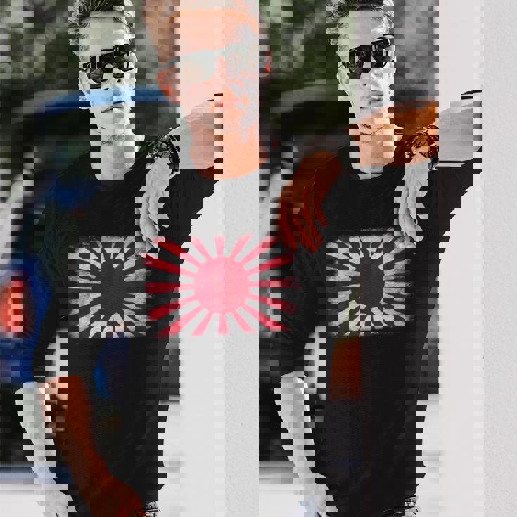 アサヒ国旗 日本 セッティングサン 長袖Tシャツ 彼への贈り物