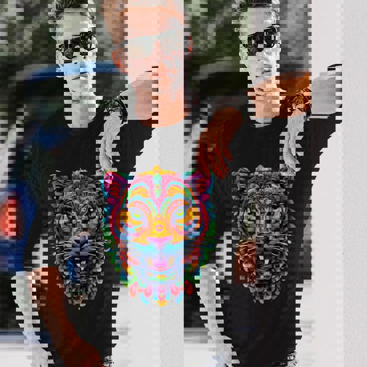 アステカ神 ジャガー ネイティブ メキシカン プライド ケツァルコアトル マヤ人 長袖Tシャツ 彼への贈り物