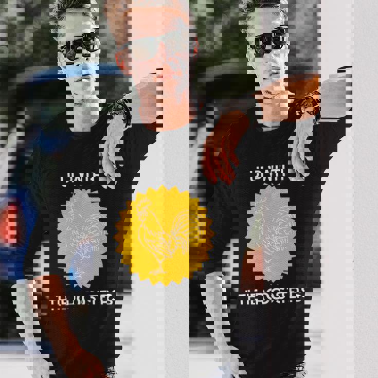 アップ・ウィズ・ザ・ルースターズ 長袖Tシャツ 彼への贈り物