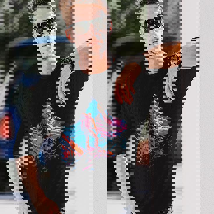 アドベンチャー登山 長袖Tシャツ 彼への贈り物