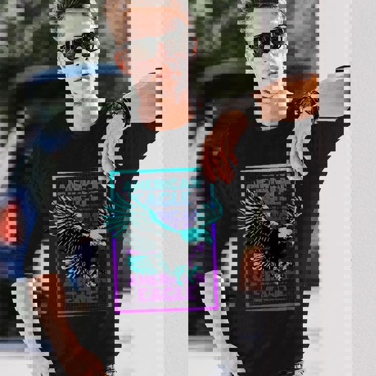 アメリカンイーグル ビンテージ レトロ アメリカンイーグル 長袖Tシャツ 彼への贈り物