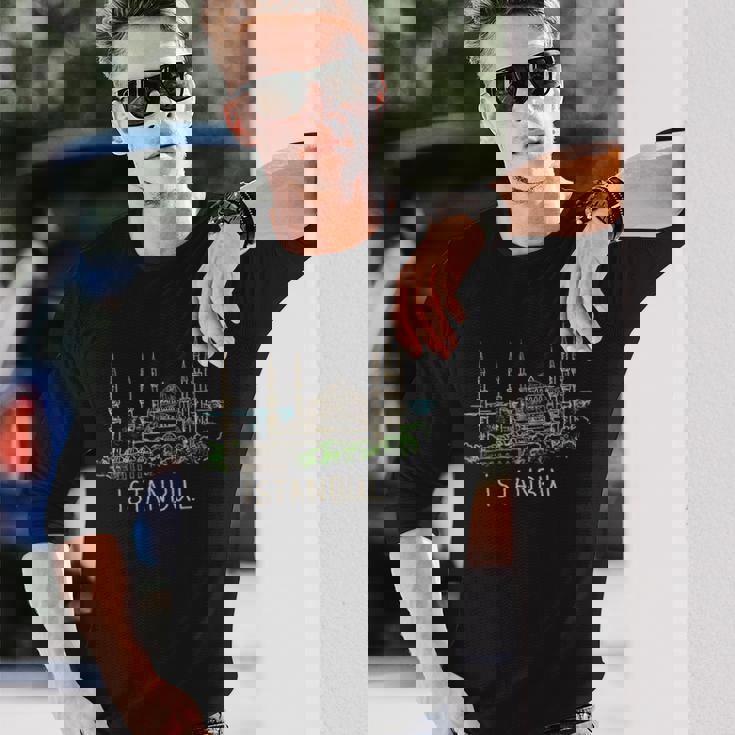 イスタンブールトルコ 長袖Tシャツ 彼への贈り物