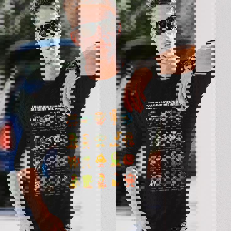 イタリア ブレイン ミーム コンピレーション キャラクター 手描き キッズ 長袖Tシャツ 彼への贈り物